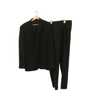 Geoffery Beene Axcess a Claiborne Company Men's Black Suit Jacket 44L Pants 42XL